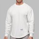 thumbnail image 3 of Camiseta de manga larga para hombre, de color liso, para entrenamiento de baloncesto, holgada, para correr y hacer deporte, 3 of 5