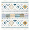 thumbnail image 6 of SAFAVIEH Moroccan Fringe David Southwestern Shag Area Rug, Ivory/Navy, 8' x 10', 6 of 10