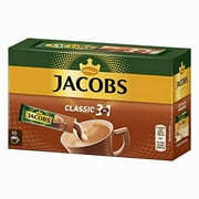 Jacobs 3in1 Classic Instant Coffee Sticks, 10 Single (Pack of 1)
