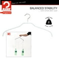 thumbnail image 5 of Mawa by Reston Lloyd Silhouette Series Non-Slip Space Saving Clothes Hanger for Shirts and Dresses, Style 41/F, Set of 12, White, 5 of 6
