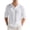 14#White, variant on Men's Linen Shirts Casual Long Sleeve Polo Shirts Classic Button Down Collared Golf T-Shirts Lightweight Fall Tops