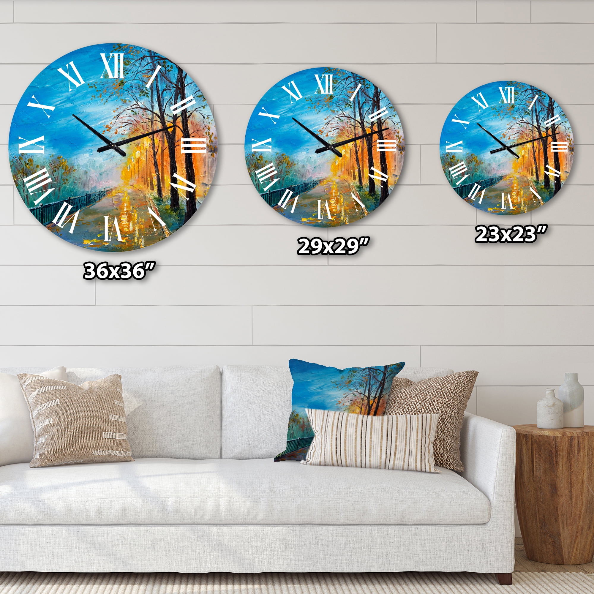 Designart 1 in Quartz Traditional Wall Clock