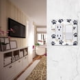 thumbnail image 5 of Yayeee Rocker Switch Wall Plate 2-Gang 4.7"x4.6" Home Decorative Outlet Cover, Black Cat Paw, 5 of 6