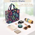 thumbnail image 5 of FORMRS Womens Corduroy Tote Bag Crossbody Shoulder Handbag with Pocket, Neon Christmas, 5 of 7