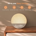 thumbnail image 2 of Dreamegg White Noise Sound Machine for Adult Sleep Sunrise Wake Up Alarm, 29 Soothing Sounds Therapy, White, 2 of 10