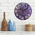 thumbnail image 3 of GZHJMY Purple Wave Wall Clock,Silent Non Ticking 10 Inch Battery Operated Round Wall Clocks for Kitchen,Home,Bedrooms,Office Decor, 3 of 6