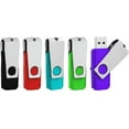 thumbnail image 1 of SHILIU-5 Pack 16GB USB Flash Drive USB Stick USB 2.0 Memory Stick Thumb Drive Zip Drives with Led Light (16G, 5 Colors), 1 of 4