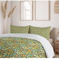 thumbnail image 6 of Ambesonne Colorful Duvet Cover Set, Funny Geometric Buttons, 2-Calking, Grey Multicolor, 6 of 7