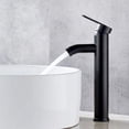 thumbnail image 1 of Grifo monomando de palanca JAMW para lavabo de agua fría y caliente negro 29,5*5cm, 1 of 4