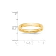 thumbnail image 3 of Auriga Fine Jewelry 14K Yellow Gold 3mm Lightweight Comfort Fit Wedding Band for Women Size 5, 3 of 5