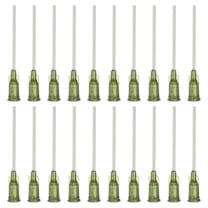 14Ga Dispensing Needles, 52PCS 1.5 Inch Industrial Blunt Tip Dispensing Needle Syringes with Luer Lock Needle for Refilling Liquid Inks Adhesive Glue Oil,Dark Green
