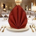 thumbnail image 2 of Unique Bargains 6Pcs Cotton Reusable Events Cloth Napkins Red 17x17inch, 2 of 6