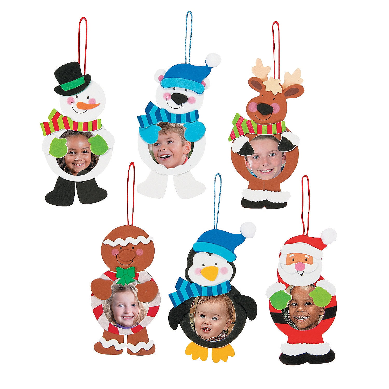 Oriental Trading Company Multi-color Foam Christmas Picture Ornaments