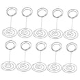 thumbnail image 5 of WEUVEB 10Pcs Table Number Holder Clips for Weddings Silver 3.34in Carbon Steel Elegant Design, 5 of 8
