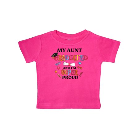 

Inktastic My Aunt Graduated and I m Super Proud Gift Baby Boy or Baby Girl T-Shirt