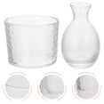 thumbnail image 3 of WORGEOUS 1 Set of Japanese Style Ice Bucket Wine Warmer Practical Sake Bottle Transparent, 3 of 6