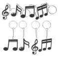 thumbnail image 3 of 20 Pcs Accessoires de Fête Musicale Porte-Clés Thème Musical Porte-Clés Note Musicale, 3 of 9