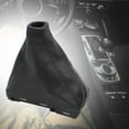 thumbnail image 5 of funtasica Automatic Gear Shifter Knob Boot Gaitor Cover Replacement Parts Auto Accessory PU Leather for A3 8P A4 B8 A5 A6 C6 Q5 Q7 Black, 5 of 8