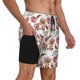 thumbnail image 2 of Fotbe Rose Flowers Traje de Baño para Hombre – Shorts de Natación de Secado Rápido con Forro y Bolsillos-XX-Large, 2 of 6