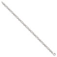 thumbnail image 2 of Sterling Silver Polished and Brushed Hearts and Circles Bracelet QG3310, 2 of 5