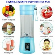Portable Blender USB Rechargeable Personal Juicer Cup Small Fruit Juice Mixer for Shakes and Smoothies