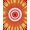 Red, Pattern 1, variant on ODIKA 4'x6' Machine Washable Non-Slip Area Rug, Enchanting Swirl Cascade Distinctive Artisanal Creation High Traffic Rug, Yellow, 488816