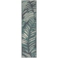 thumbnail image 1 of Trans-Ocean Imports RVIR8765004 23 in. x 7 ft. 6 in. Liora Manne Riviera Palm Indoor & Outdoor Rug - Teal, 1 of 1