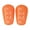 Orange, variant on sunsanly 1 Pair Mini Soccer Shin Guards Letter Anti-slip Kids Teens Adults Players Miniature Shin Pads Protectors Football Games Protective Equipment