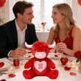thumbnail image 6 of Red Highland Cow Stuffed Animal Plush, 10" Soft Toy, Valentine's Day Gift for Women Men, Birthday Present, New Year Home Decor, 6 of 8