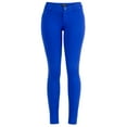 thumbnail image 4 of La Bijou 611S Ultra Stretch Skinny Pants Jeggings for Women Juniors - Royal, L, 4 of 5