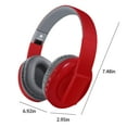 thumbnail image 3 of Bluetooth Headphones Over Ear,65H Playtime and 6 EQ Music Modes with Microphone,HiFi Stereo Foldable Lightweight Wireless Headset,Deep Bass for Home Office Cellphone PC Etc., 3 of 8