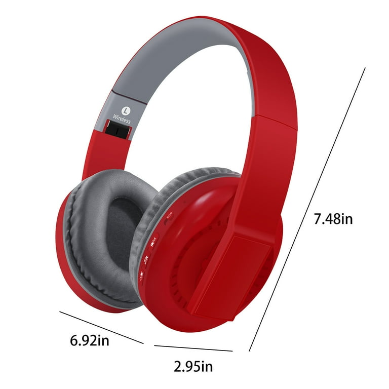 Frostluinai Wireless Over Ear Bluetooth Headphones for Mens Women Deals All 5.3 Wireless Bluetooth Headset Full Ear Heavy Bass Plug In Card