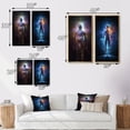thumbnail image 4 of Designart "Ethereal Awakening Glowing Body and Light V" Robot Framed Wall Art Set Of 2 - Modern Blue Framed Canvas Set For Living Room Decor, 4 of 6