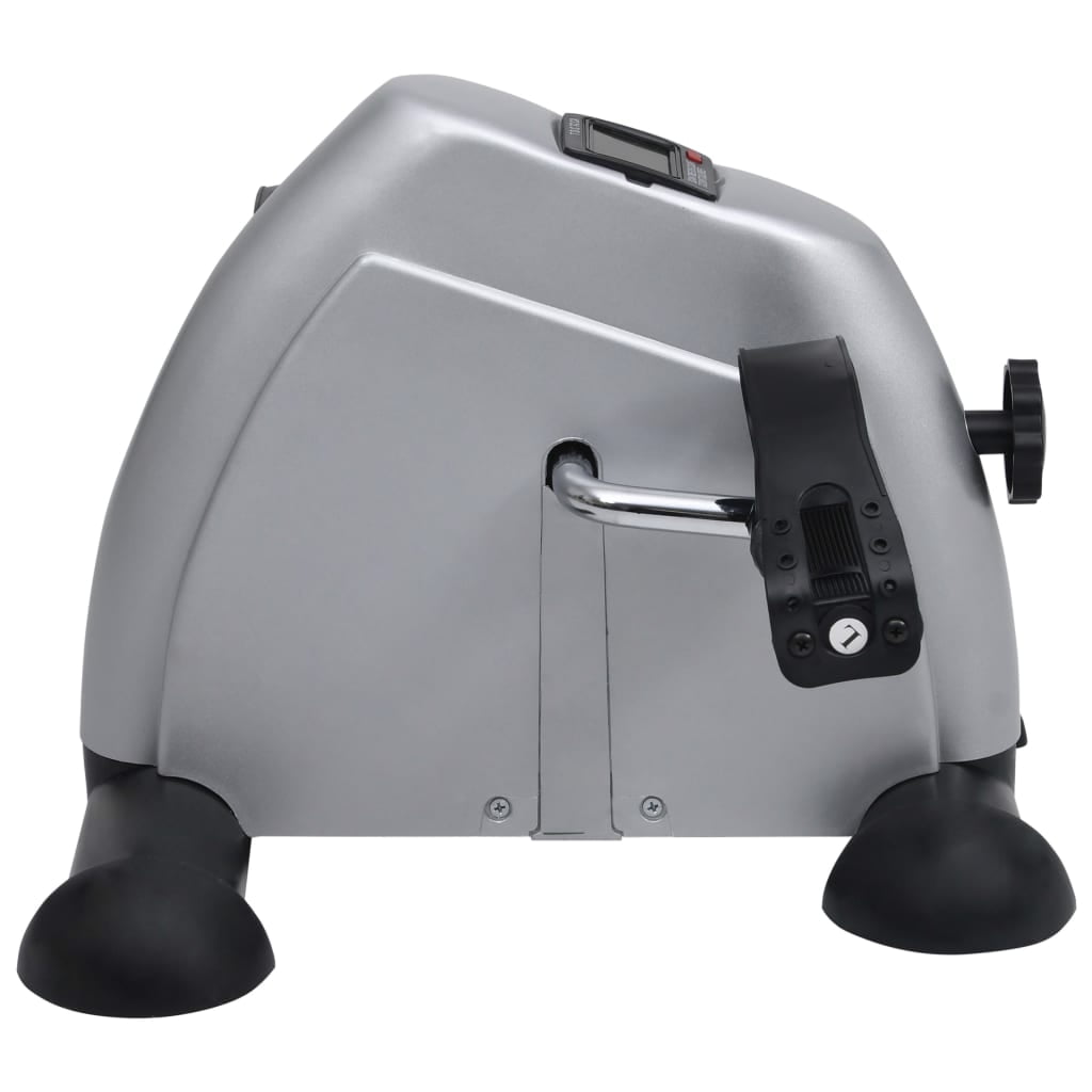 vidaXL Silver Mini Exercise Bike with Plastic Flywheel
