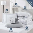 thumbnail image 4 of LammaLoe Queen Comforter Set, With Sheets, Bed In A Bag 7 Piece, Bedding Set, White, 4 of 7