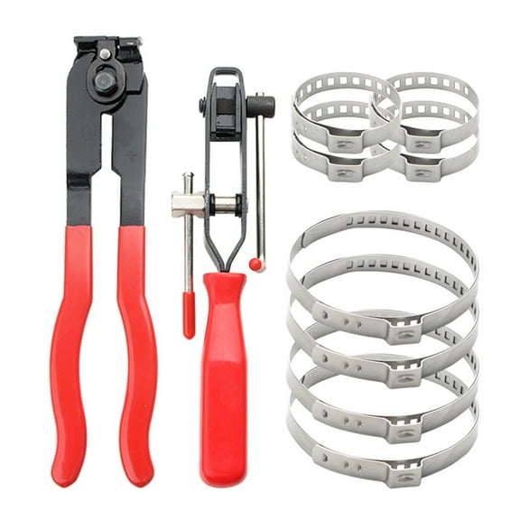 Ball cage   cutting pliers   8pcs clamps 10-piece set cutting pliers single ear stepless clamp hose clamp crimping tool set ball cage clamp pliers clamp pliers removal tool