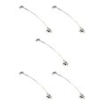 thumbnail image 1 of Eigraketly 10 Uds. Cable de línea de pesca líderes conector de pesca giratorio con caja de aparejos de pesca de acero inoxidable a presión Type5 NO5, 1 of 6