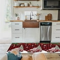 thumbnail image 3 of Kitchen Rugs and Mats Set of 1 Christmas Farm Truck Xmas Tree Bird Snow Red Plaid Kitchen Sink Mat,Non-Slip Area Runner Rug,Washable Floor Mat for Home Dining Room Office 18"x47", 3 of 6