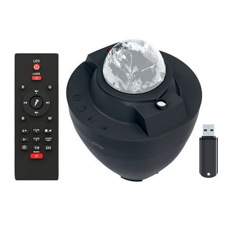 

Honrane Remote Projector Lamp Built-in Speaker Music Player Romantic Starry Sky Colorful Projection Bluetooth-compatible Living Room Bedroom LED Ambient Light Home Decor