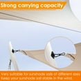 thumbnail image 4 of 2Pcs Hammock Hooks Hanging Kit M6 M8 304 Stainless Steel Ceiling Hanging Kit Sun Shade Sail Hardware Set for Garden Patio, 4 of 10