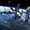 Space Station, variant on Elephant Stock Astronaut Space Wall Art - Horizontal Canvas Wall Art - Living Room Wall Decor - Astronomy & Space Canvas - Black And White Decor - 12" x 8"