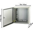 thumbnail image 2 of KFFKFF NEMA Steel Housing, 16 x 16 x 8'' NEMA 4X Steel Electric Casing, IP66 Resistant to Water & Dust, Exterior/Interior Electric Connection Box, with Fixing Panel, 2 of 9