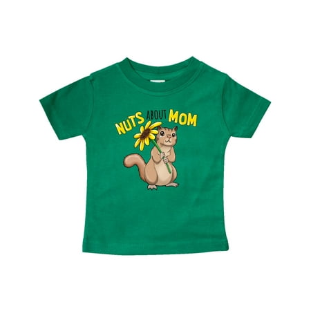 

Inktastic Nuts about Mom Cute Chipmunk with Sunflower Gift Baby Boy or Baby Girl T-Shirt