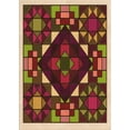 thumbnail image 1 of Ahgly Company Indoor Rectangle Patterned Peru Brown Area Rugs, 8' x 10', 1 of 1