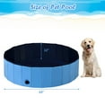 thumbnail image 3 of Demi Bonn 63" Foldable Dog Swimming Pool Large, Medium, Small Sizes, PVC Pet Pool for Outdoor, Blue, 3 of 8