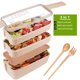 thumbnail image 2 of Lonchera Iteryn Bento para adultos, apilable, con 3 compartimentos, 2 of 7