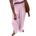 thumbnail image 3 of Conjuntos de 2 Piezas para Mujer: Chaleco de , Conjuntos Casuales Elegantes, Pantalones de Pierna con Abertura Alta. Rosa L, 3 of 7