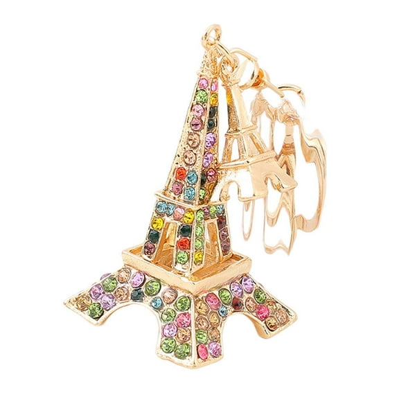 fenteer Paris Keychain Bag Charm Women's Bag Pendant French Souvenirs Keychain