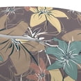 thumbnail image 3 of Flowers Pouf Cover with Zipper, Floral Theme Various Blossoms in Autumn Colors Vintage Style, Soft Decorative Fabric Unstuffed Case, 30" W X 17.3" L, Pale Teal Beige, by Ambesonne, 3 of 5