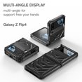 thumbnail image 6 of Nalacover for Samsung Galaxy Z Flip 4 Wireless Charging Case,Full-Body Protection Military Grade Heavy Duty Rugged Hard PC Armored Dual Layer Built-in Screen Protector Shockproof Cover.Black, 6 of 9